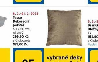 Tesco Dekorační polštář nabídka