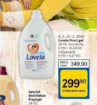 Tesco Lovela prací gel nabídka