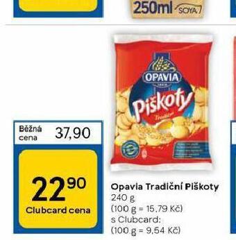 Tesco Opavia tradiční piškoty nabídka