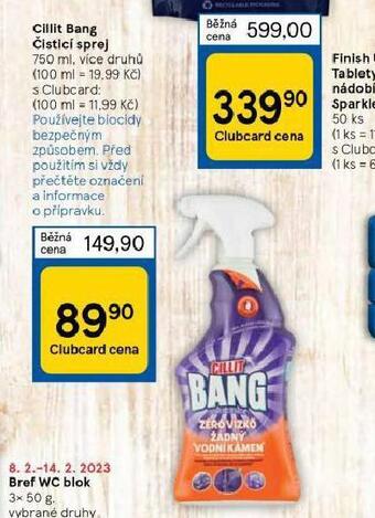 Tesco Cillit bang čistící sprej nabídka