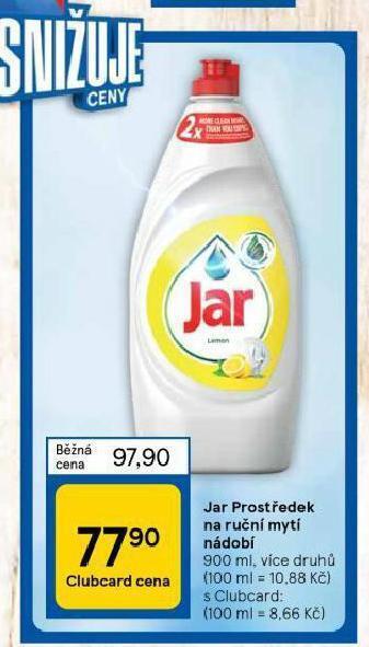 Tesco Jar prostředek na nádobí nabídka