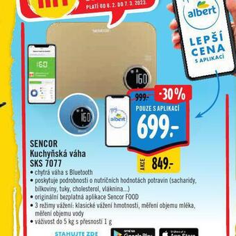Albert Kuchyňská váha sencor nabídka