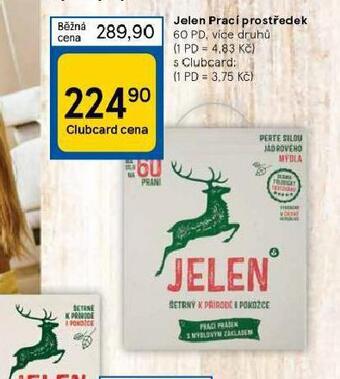 Tesco Jelen prací prostředek nabídka