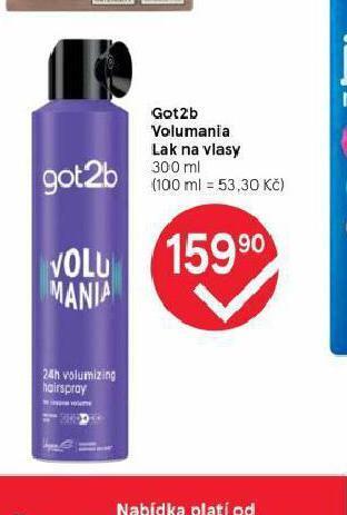 Got2b volumania lak na vlasy