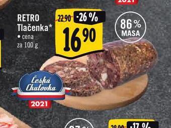 Albert Retro tlačenka nabídka