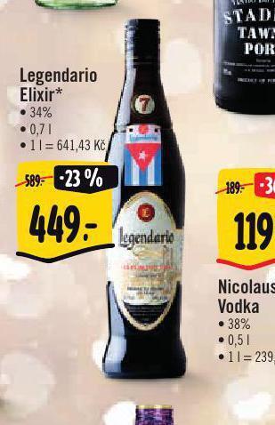 Albert Legendario elixir nabídka