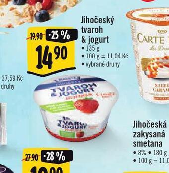 Albert Jihočeský tvaroh & jogurt nabídka