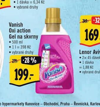 Albert Vanish oxi action gel na skvrny nabídka