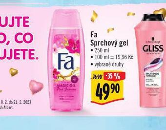 Albert Fa sprchový gel nabídka