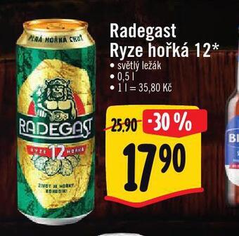 Albert Pivo radegast ryze hořká 12 nabídka