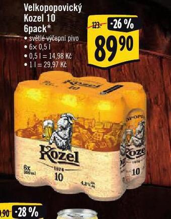 Albert Pivo velkopopovický kozel 10 nabídka