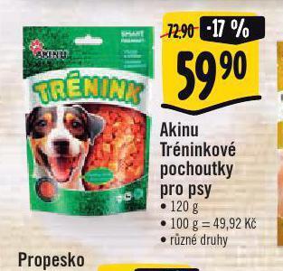 Albert Akinu tréninkové pochoutky pro psy nabídka