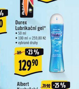 Albert Durex lubrikační gel nabídka