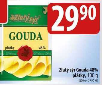 Bala Zlatý sýr gouda 48% plátky, 100 g nabídka
