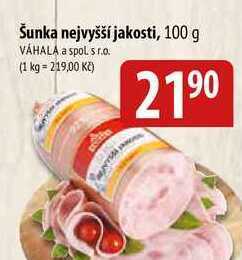 Bala Šunka nejvyšší jakosti, 100 g nabídka