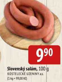Bala Slovenský salám, 100 g nabídka