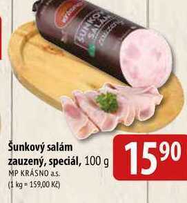 Bala Šunkový salám zauzený, speciál, 100 g nabídka