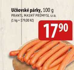Bala Učňovské párky, 100 g nabídka