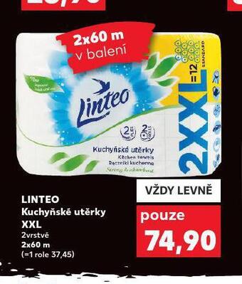 Kaufland Linteo kuchyňské utěrky nabídka