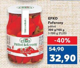 Kaufland Efko feferony nabídka
