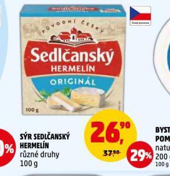 Penny Market Sýr sedlčanský hermelín nabídka