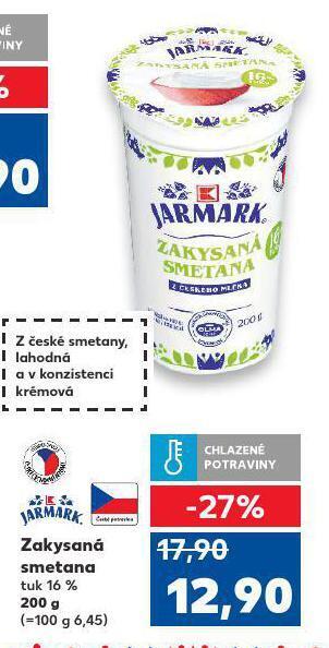 Kaufland Zakysaná smetana nabídka