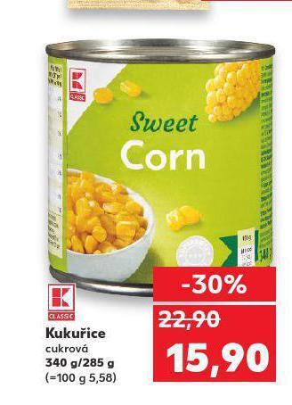 Kaufland Kukuřice nabídka