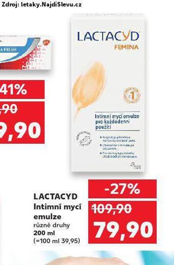 Kaufland Lactacyd intimní mycí emulze nabídka