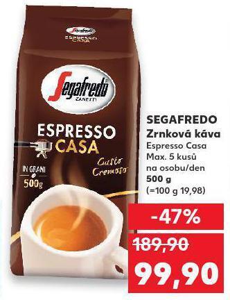 Kaufland Káva segafredo nabídka