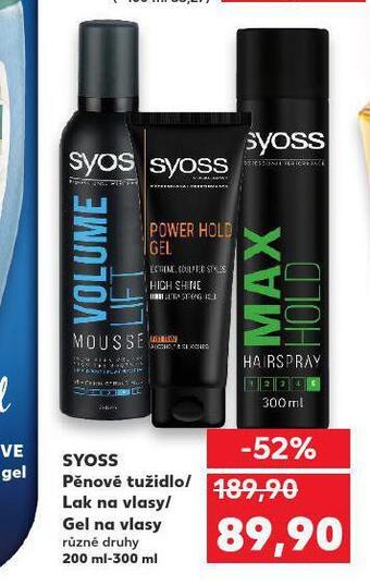 Kaufland Syoss gel na vlasy nabídka