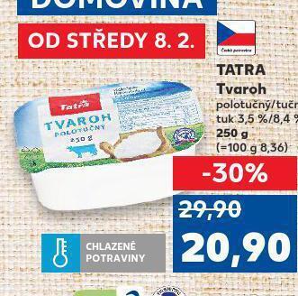 Kaufland Tatra tvaroh nabídka
