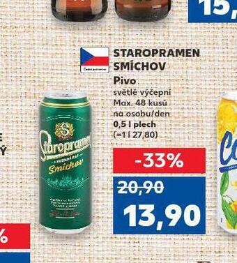 Kaufland Pivo staropramen nabídka