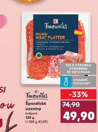 Kaufland Španělské uzeniny nabídka