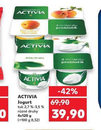 Kaufland Activia jogurt nabídka