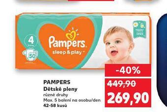 Kaufland Pampers dětské pleny nabídka