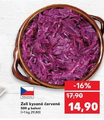 Kaufland Zelí kysané červené nabídka