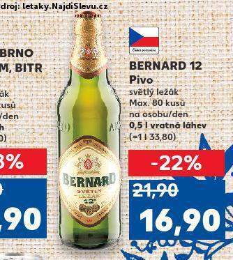 Kaufland Pivo bernard nabídka