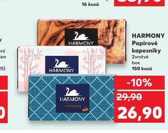 Kaufland Harmony papírové kapesníky nabídka
