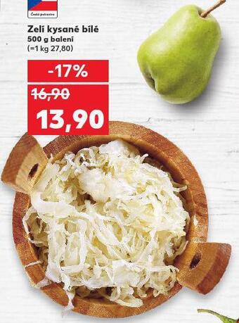 Kaufland Zelí kysané bílé nabídka