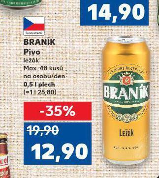 Kaufland Pivo braník nabídka
