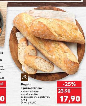Kaufland Bageta s parmezánem nabídka