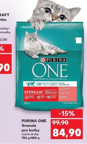 Kaufland Purina one granule pro kočky nabídka