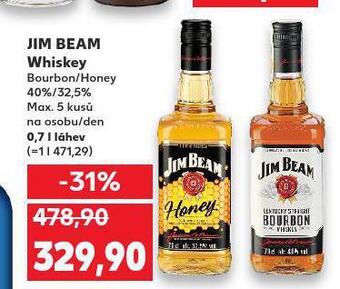Kaufland Jim beam whiskey nabídka