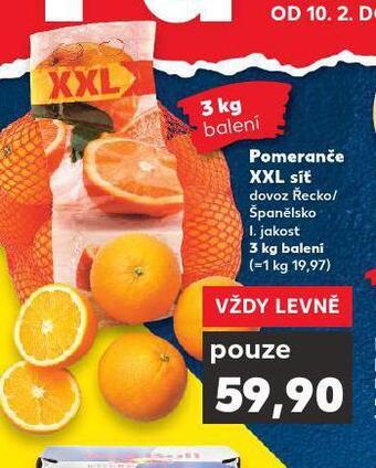 Kaufland Pomeranče nabídka