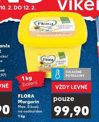 Kaufland Flora margarín nabídka