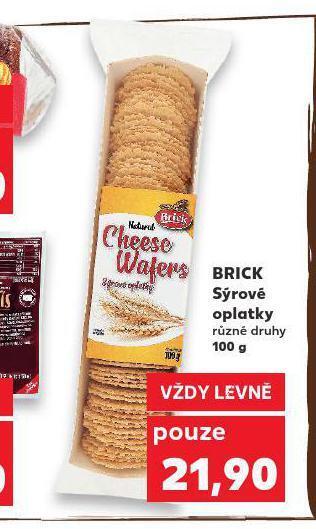 Kaufland Brick sýrové oplatky nabídka