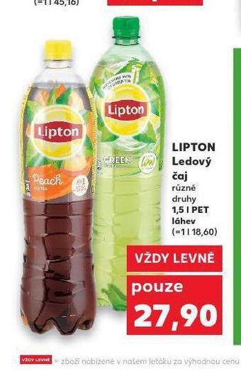 Kaufland Lipton ledový čaj nabídka