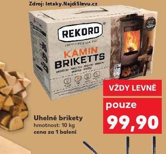 Kaufland Uhelné brikety nabídka