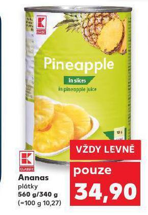 Kaufland Ananas nabídka