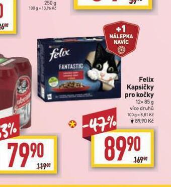 Billa Felix kapsičky pro kočky nabídka